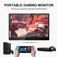 Usine Full hd 1080P moniteur support Usb Type c pour téléphone portable PC jeu 16 pouces écran tactile Portable intégré batterie moniteur