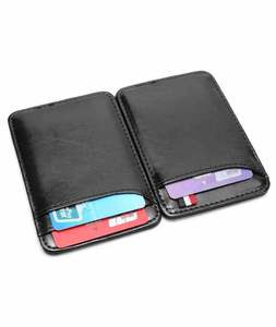 Portafoglio Magico da Uomo OEM Sottile con Tasca Frontale e Fascia Elastica, Design ad Arco - Product Image 3