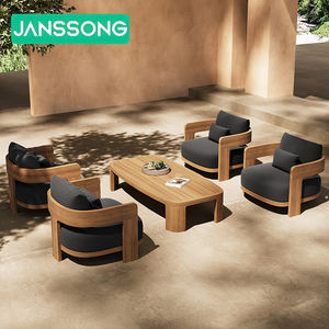 Muebles de Exterior para Villa, Sofá de Patio, Conjunto de Muebles de Jardín Modernos, Conjunto de Sofás de Lujo para Hotel, Sofá de Exterior de Teca para Resort - Product Image 2