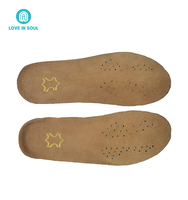 Love in soul semelle intérieure complète lavable en gel et cuir confortable pour chaussures en cuir et de sport Semelles diabétiques, semelle intérieure de botte de travail