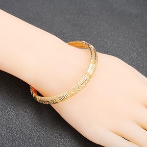 JXX Dubai Gold Plated <b>Bangles</b> 24k Gold Plated India Dubai Bridal Wedding Bracelet Ladies Gold Plated Jewelry Bracelet&<b>bangles</b> - Product Image 5