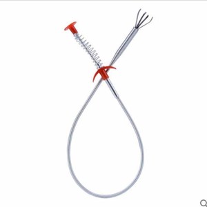 Attrezzo per Rimuovere Capelli dal Lavandino, Strumento a Molla per Pulizia Scarichi, Bastoncini per Rimuovere Intasamenti - Product Image 1