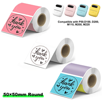 Étiquettes autocollantes thermiques personnalisées Marklife, taille 50*50 mm, papier imperméable, compatibles P50 S2 X2, pour la promotion, les épiceries, les supermarchés