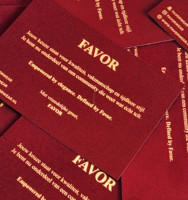 Autocollants adhésifs pour invitations en velours, imperméables, avec gaufrage/débosselage et impression sérigraphique