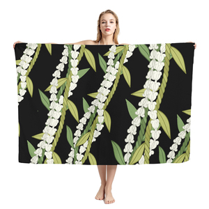 Sulu Luxury Print - Sarong de Lujo con Estampado Isleño, Estilo Hawaiano, Diseño de Conchas, Elegante, con Patrón Tropical, para la Playa - Product Image 4