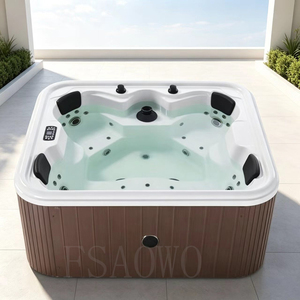 Bain à remous <span class=keywords><strong>acrylique</strong></span> pour <span class=keywords><strong>4</strong></span> personnes - <span class=keywords><strong>4</strong></span> <span class=keywords><strong>places</strong></span>, spas extérieurs, piscine extérieure - Product Image 1
