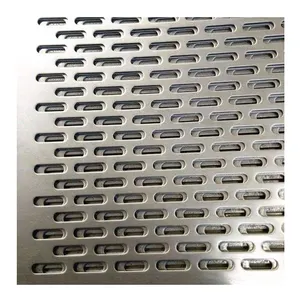 楼梯栅栏用开槽孔铝穿孔金属板铝穿孔金属网