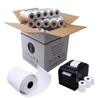 Rouleau de papier pour imprimante POS sans BPA, 48 g/m², 55 g/m², 48 g/m², 80*80 mm, longueur 80 m, papier thermique pour caisse enregistreuse