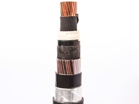 Cable de Alimentación de Alta Tensión, Núcleo de Cobre, Aislamiento XLPE, Blindado, 35kV, Enterrado Directamente, Cable de Transmisión de Energía Industrial