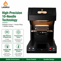 Machine d'injection d'huile électrique compacte à têtes multiples 750x500x800mm avec écran tactile HMI et capacité d'injection réglable