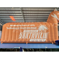 Tunnel gonflable de qualité commerciale en forme de mascotte de cougar, arche de passage pour événements sportifs