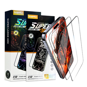 Protection d'écran en verre trempé ultra-fin anti-rayures 300C à bords super incurvés <span class=keywords><strong>4K</strong></span> HD pour téléphone portable pour 16 15 14 13 12 - Product Image 1
