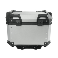 45L-X Argent. Boîte de transport Boîte supérieure en alliage d'aluminium pour queue de moto étanche à vendre