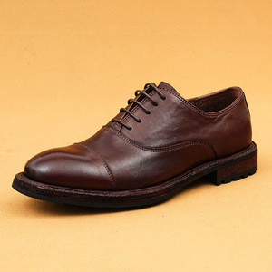 Zapatos Casuales de Suela Plana Estilo 2025, Zapatos Casuales de Cuero Británico, Zapatos Formales de Negocios para Hombre - Product Image 6