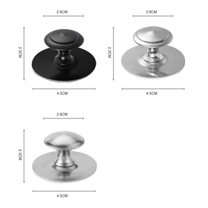 Stainless Steel Cabinet Drawer Handles Round No <b>Drilling</b> Required Minimalist Design For Drawer - Product Image 3