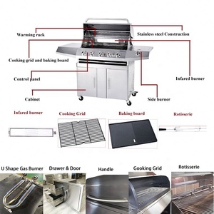 Haute pression simple ou Double Mini Wok brûleur à gaz brûleur à gaz avec accessoires pour cuisine Pizza four cuisinière - Product Image 5