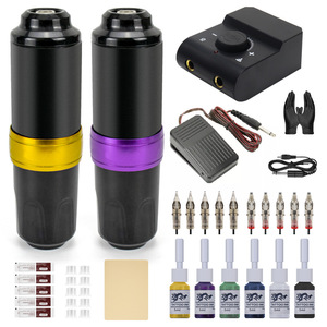 <span class=keywords><strong>Everlong</strong></span> - Ensemble de machine à tatouer rotative double professionnelle très vendue - Kit pour l'art corporel - Modèle TPMK006 - Product Image 2