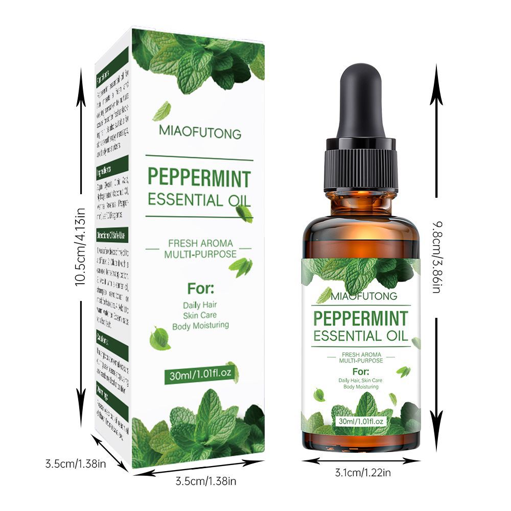 Menthe poivrée 30 ml, expédition internationale, emballage anglais