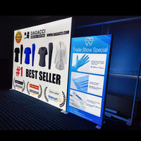 Expositor de Tela Retroiluminado con Caja de Luz LED de Doble Cara, Directo de Fábrica, para Ferias Comerciales, con Impresión Personalizada