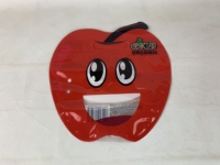 Pochette en forme de pomme avec fermeture éclair sac de rangement en plastique transparent pour cadeaux, cadeaux de fête réutilisables vitrines petits objets