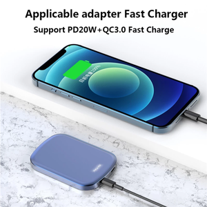 พาวเวอร์<span class=keywords><strong>แบงค์</strong></span>แบบแม่เหล็ก10000mAh เครื่องชาร์จไร้สายความเร็วสูงแบบพกพาได้สำหรับ2025โลโก้ออกแบบได้ตามต้องการ - Product Image 5