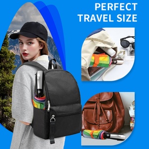 Stylish Fashionable Printed Compact Rainbow Raining Accessory Manual Auto Close Folding Umbrella for Women Men Teens Daily Use - Product Image 4