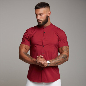 Bán Buôn OEM Thiết Kế Tùy Chỉnh 100% <span class=keywords><strong>Polyester</strong></span> Thiết Kế Mới Người Đàn Ông Nhanh Chóng Khô Áo Sơ Mi - Product Image 4