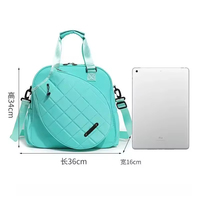 Sacs de raquette de pickleball de luxe pour femmes, fabriqués sur mesure, sacs de raquette de tennis avec compartiment à chaussures et poche humide