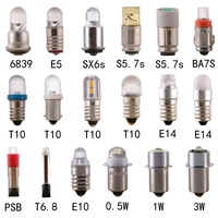 Ampoule LED T3-1/4 # 44 # 47 # 313 # 755 # Ampoule LED T10 pour voiture 757 6V 12V 24V 28V 110-130V 220-240V, ampoule LED T10 pour console de jeu