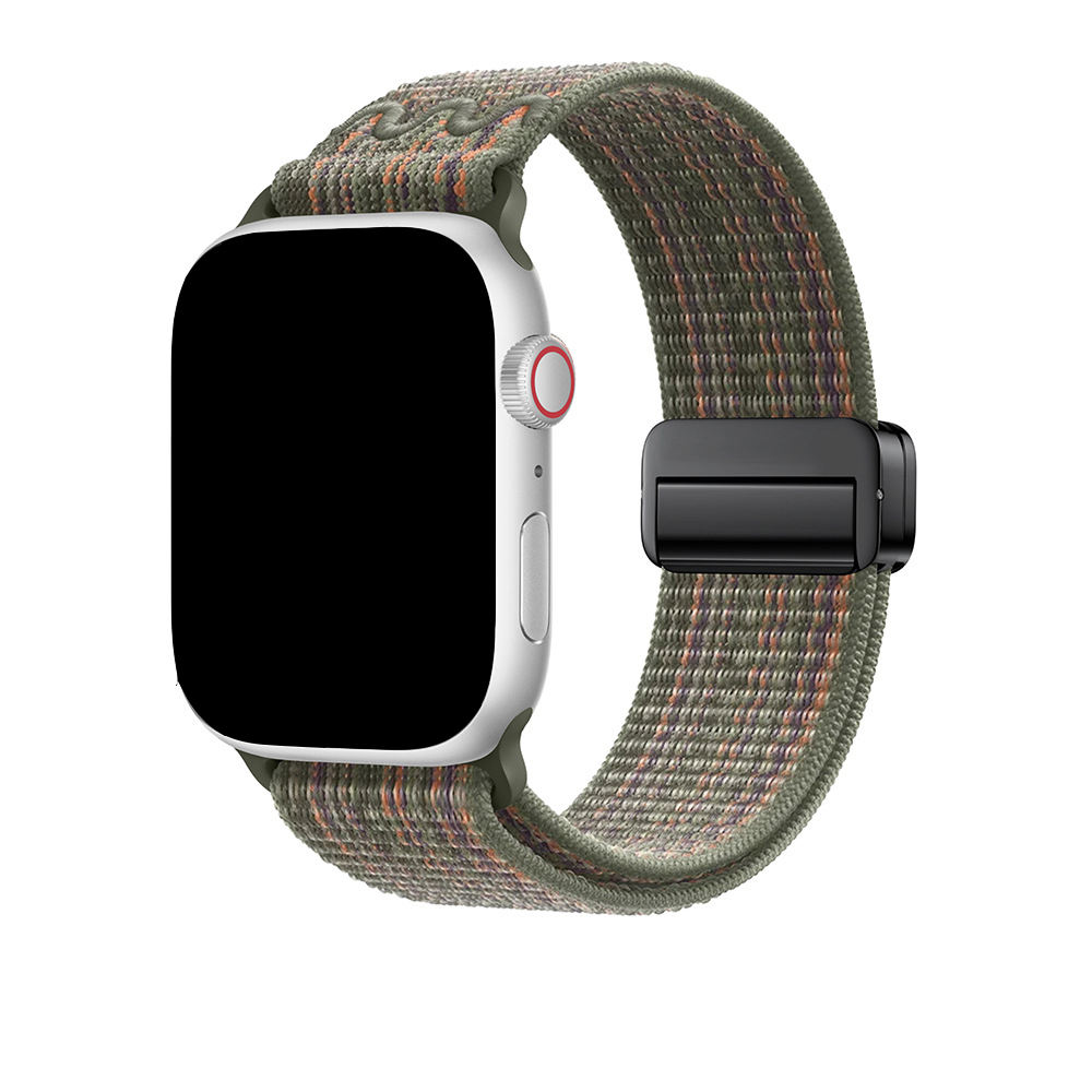 dark green and orange