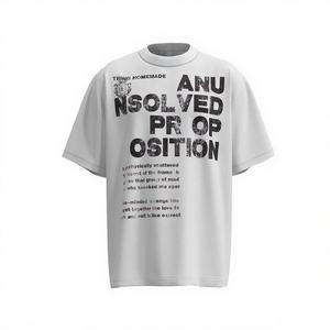 T-shirts pour hommes personnalisés de haute qualité respirant 100% coton Streetwear dans un motif imprimé de style Hip Hop - Product Image 5