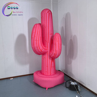 Modèle de cactus gonflable géant personnalisé pour événements sur le thème du désert, décoration publicitaire extérieure pour fêtes