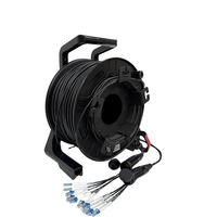 Bobines de câble blindé tactique LC-LC 4/8 cœurs de 100m, 200m, 300m avec protections pour les extrémités pour la production en direct
