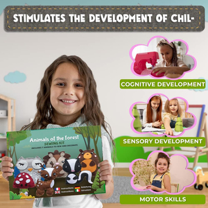 Kit de Costura de Animales del Bosque, Creativo y Educativo, Hermoso Kit Completo de Manualidades de Costura con Fieltro de Fácil Perforación para Niños - Product Image 5