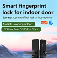 LifeLibero MYQ-iLock M03 Tuya WiFi Slimme Deurvergrendeling Gezichtsherkenning Kaart App Besturing Legering Staal Constructie Huis Cloud