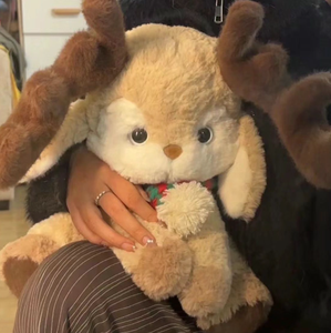 Peluche personnalisée Mascotte Cerf Bonne Nuit, Jouet en peluche doux et adorable, Poupée Cerf Mignonne de Dessin Animé pour Cadeau et Décoration Intérieure - Product Image 4