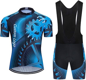 Conjunto de Jersey + Pantalones Cortos de Ciclismo Personalizado para Hombre, Chaqueta Impermeable de Lana Térmica para Bicicleta, Ropa de Ciclismo - Product Image 1