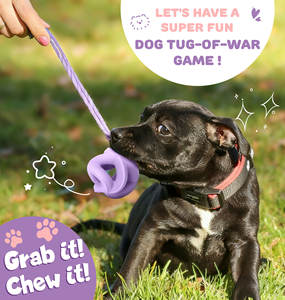 Bissfestes Hundespielzeug aus Naturkautschuk, Unzerstörbares Puzzle-Kauspielzeug für aggressive Kauer, Strapazierfähiges Outdoor-Hundekauspielzeug - Product Image 4