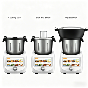 <span class=keywords><strong>Robot</strong></span> de cuisine intelligent 1800W en acier inoxydable 3,5L avec fonction thermostatique contrôlée par application pour smoothies, milkshakes, cuisson vapeur, hachage et mélange - Product Image 4
