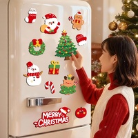 Aimants de réfrigérateur souples à motifs de dessins animés, décorations de Noël multi-motifs, autocollants magnétiques, nouveau sapin de Noël 2026