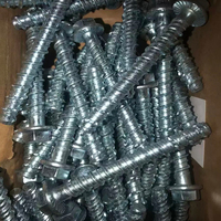 Vis d'ancrage pour maçonnerie et béton, galvanisée, haute résistance, conforme à la norme ASME B18.2.1, pour boulon de construction de 1/2 x 4 pouces