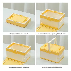 Boîte de rangement multifonction pour voiture, boîte pliable, organisateur pour jouets, vêtements, articles ménagers, grande capacité, facile à restocker - Product Image 4