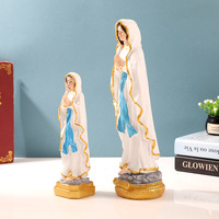 Ornements de Noël en résine MX Cross-border Chine, peints à la main, design mains jointes, décoration de maison pour les fêtes, présentation sur table, emballés