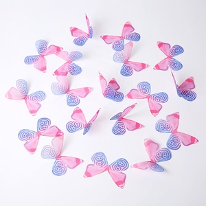 4.5CM 50pcs Chiffon DIY dekorative realistische Schmetterlinge Bunte Schmetterlings stücke für Weihnachten & Halloween Dekorationen - Product Image 4