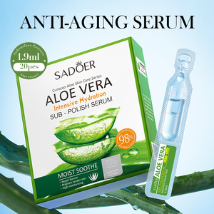 Sérum Visage Hydratant Anti-Âge Anti-Rides Raffermissant Éclaircissant à l'Aloe Vera avec Glycérine et Hyaluronate de Sodium - Product Image 2