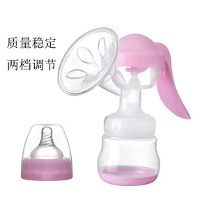 <b>Manual</b> Breast <b>Pump</b> Large Gourd Shaped Bpa Free Pink White Yellow Blue Purple Violet Polypropylene PP For Pregnant Postpartum - Product Image 1