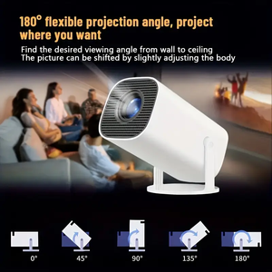 <span class=keywords><strong>Mini</strong></span> <span class=keywords><strong>Proyector</strong></span> Full HD HY300 Pro, <span class=keywords><strong>Proyector</strong></span> <span class=keywords><strong>Portátil</strong></span> con Android 11, Cine en Casa, Cine al Aire Libre con Altavoz - Product Image 4