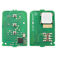 Clé de voiture noire KEYDIY KD 3 boutons 433Mhz 315Mhz ZB10-3 Télécommande intelligente avec lame vierge