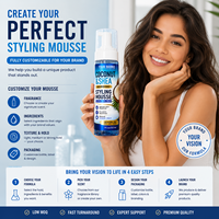 Mousse Coiffante Hydratante et Brillante Anti-Frisottis pour Cheveux Bouclés, Mousse Coiffante Moussante Rehausseur de Boucles pour Tresses – Meilleure Vente