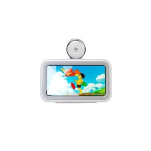 Mobile <b>Phone</b> <b>Holder</b> Waterproof Plastic Bathroom Wall Mount With Suction Cup For <b>Shower</b> Use - Product Image 1